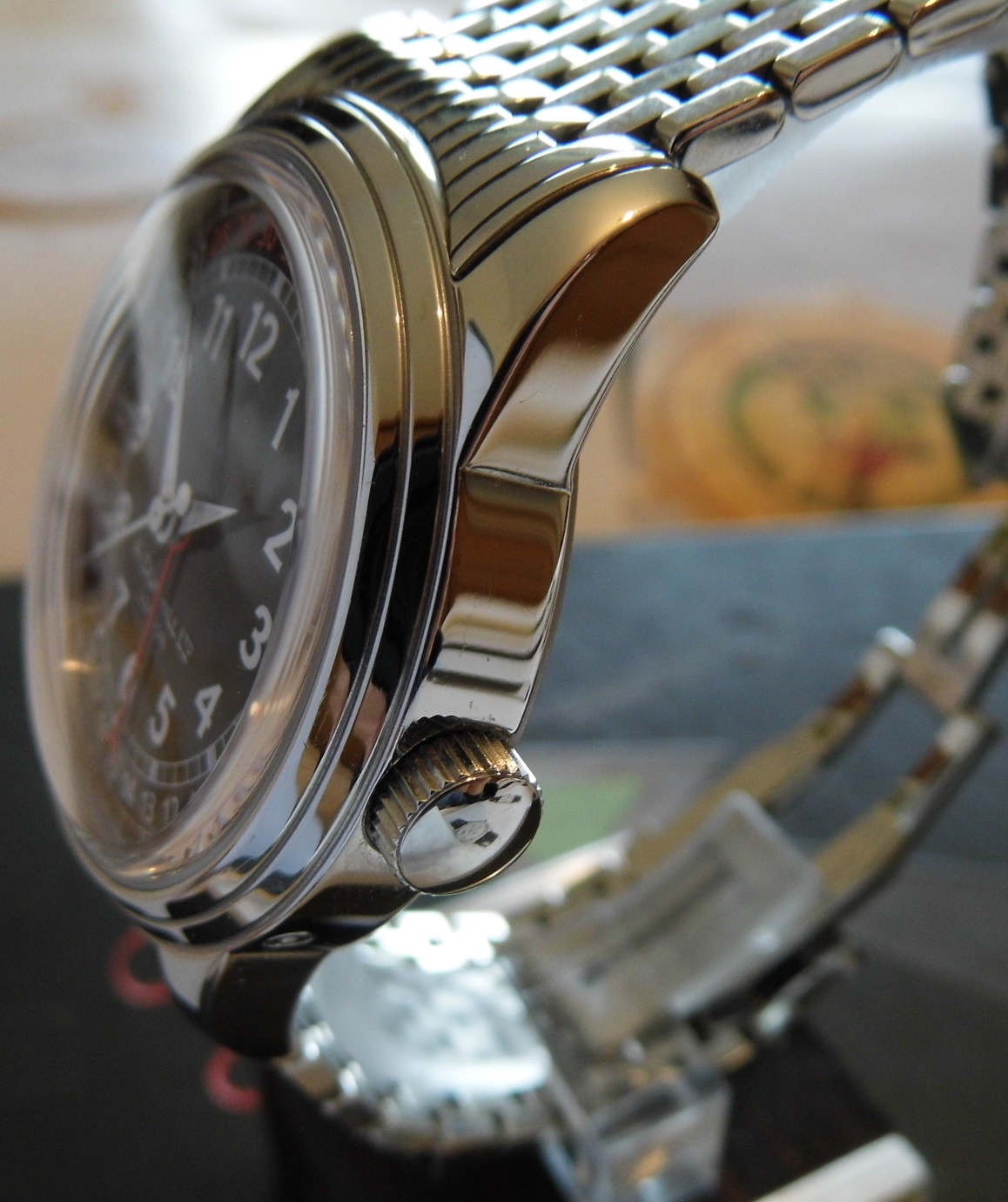 Dunhill A-Centric Automatic, Black Dial, Steel Bracelet