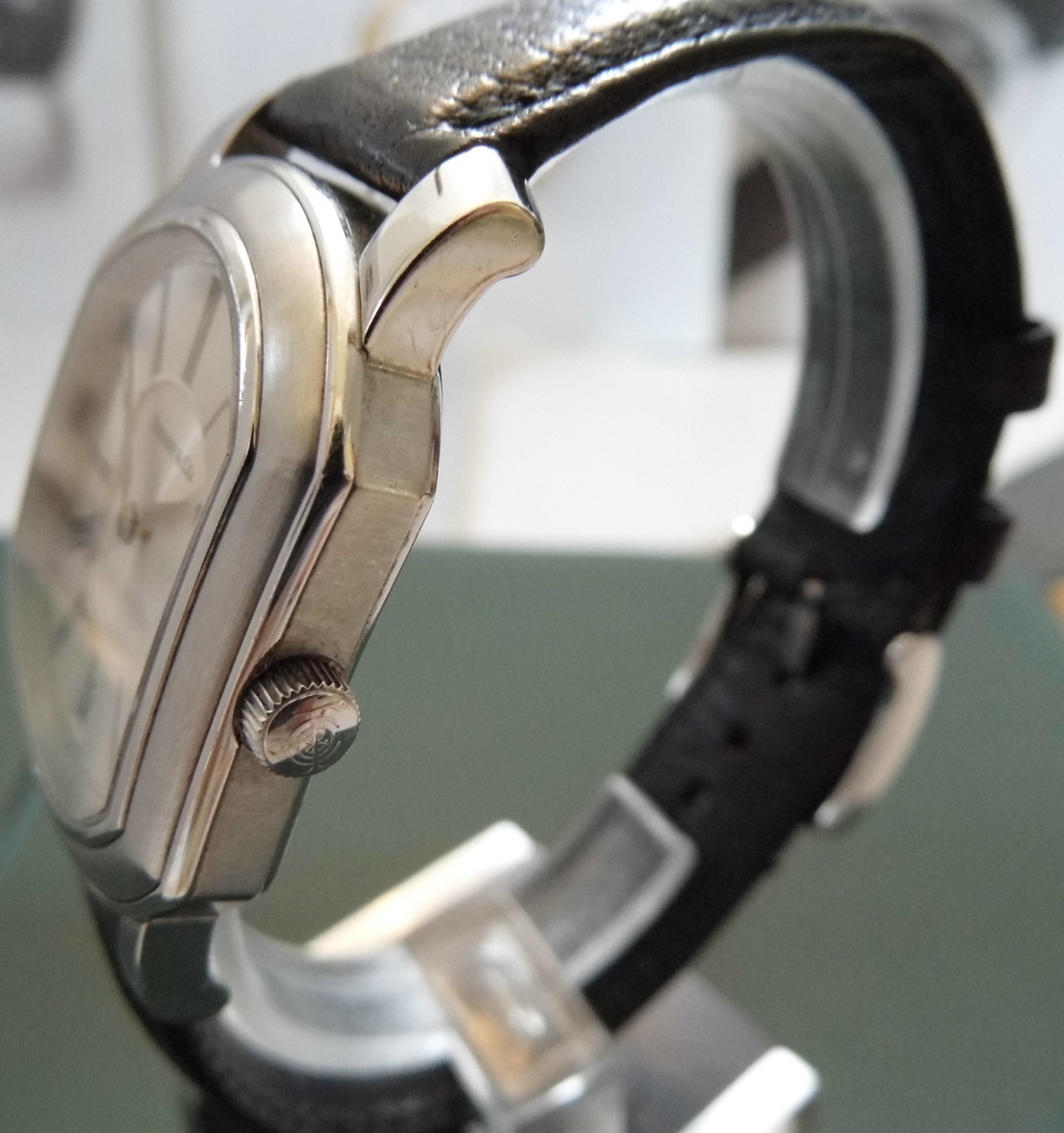 Tiffany Mark Coupe Resonator, Silver Dial, Leather Strap