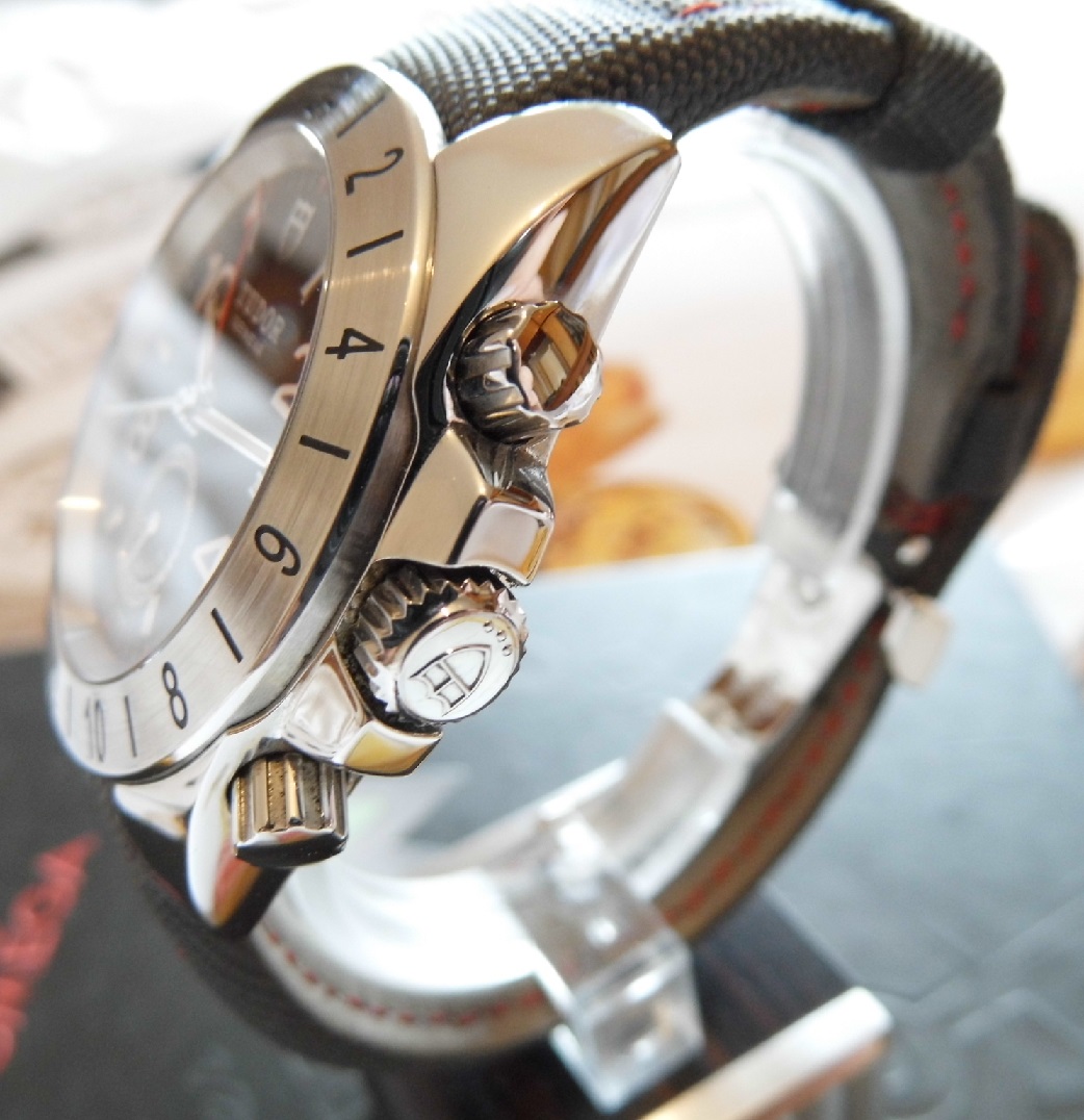 Tudor Aeronaut GMT, Black Dial, Black Nylon/leather Strap