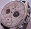 Daniel JeanRichard Juventus Chronoscope, White Dial With Black Leather Strap