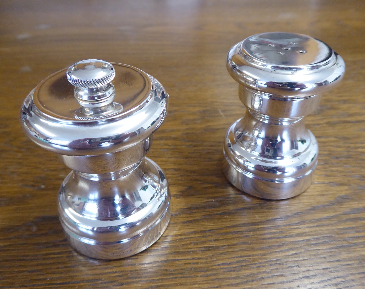 A Set Of Tiffany & Co Silver Salt & Pepper Mills