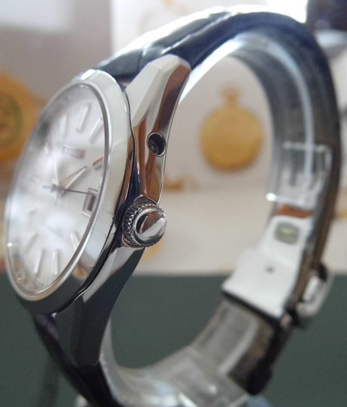 Citizen Chronomaster The Citizen, White Dial, Leather Strap