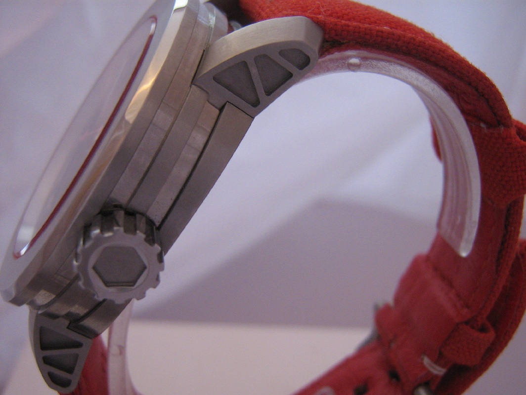 Meccaniche Veloci Ace Cafe, Black Dial With Red Cordura Strap