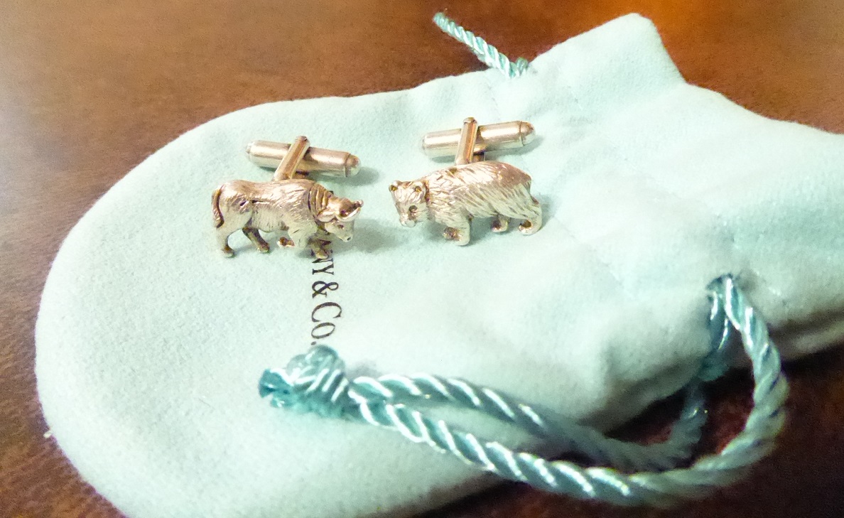 Tiffany & Co Bull & Bear Sterling Silver Cufflinks