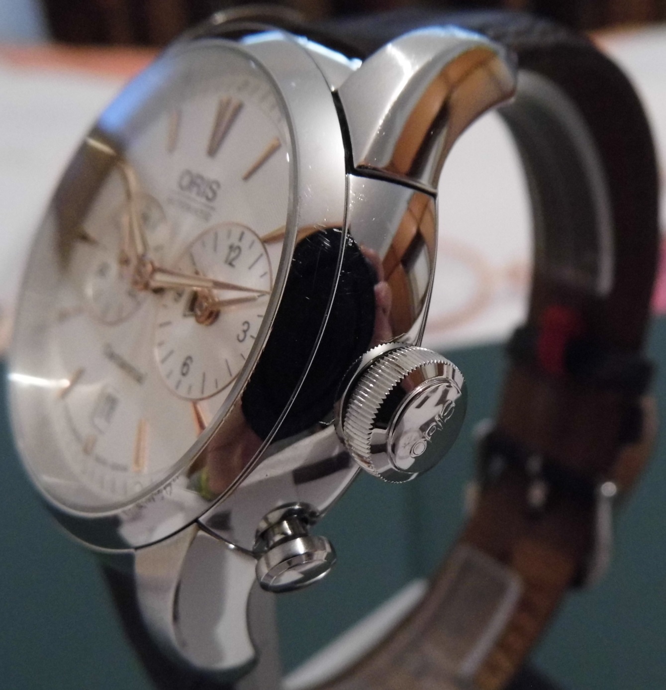 Oris Centennial Set 1904, Silver Dial, Brown Leather Strap