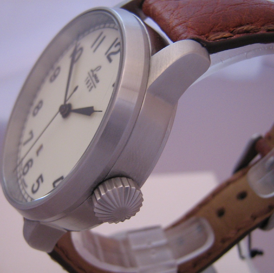 Laco Marine Automatic, Cream Dial With Leather Strap