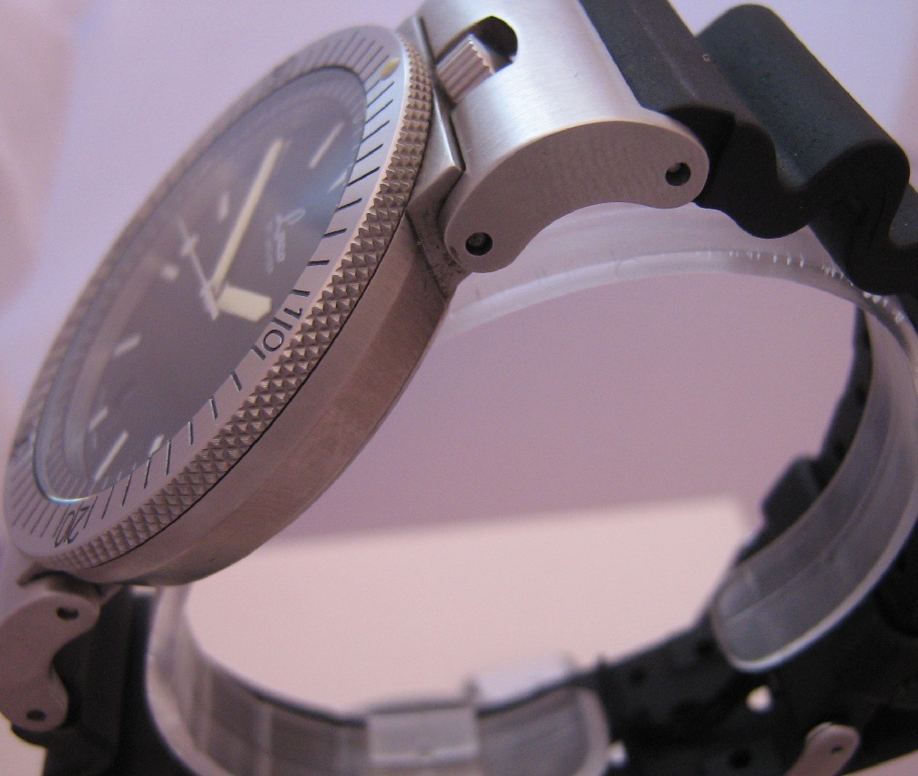 Laco Squad Watch, Black Dial With Rubber Straps