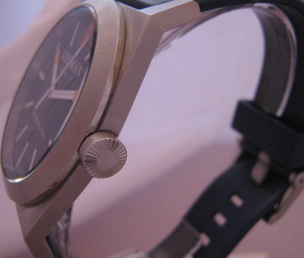 Locman Stealth Titanium, Blue Dial, Blue Rubber Strap