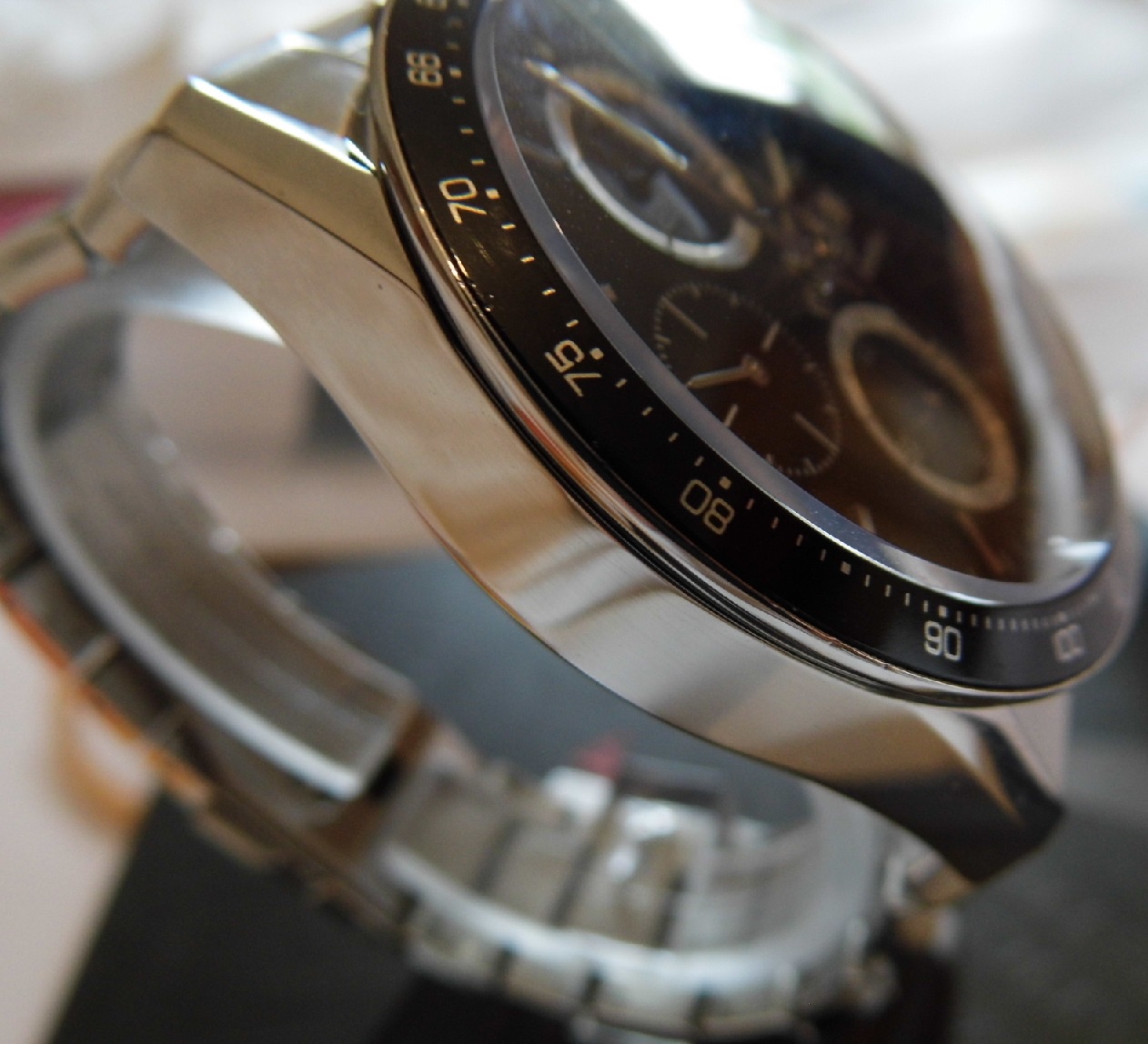 Tag Heuer Carrera Chronograph, Black Dial, Stainless Steel Bracelet