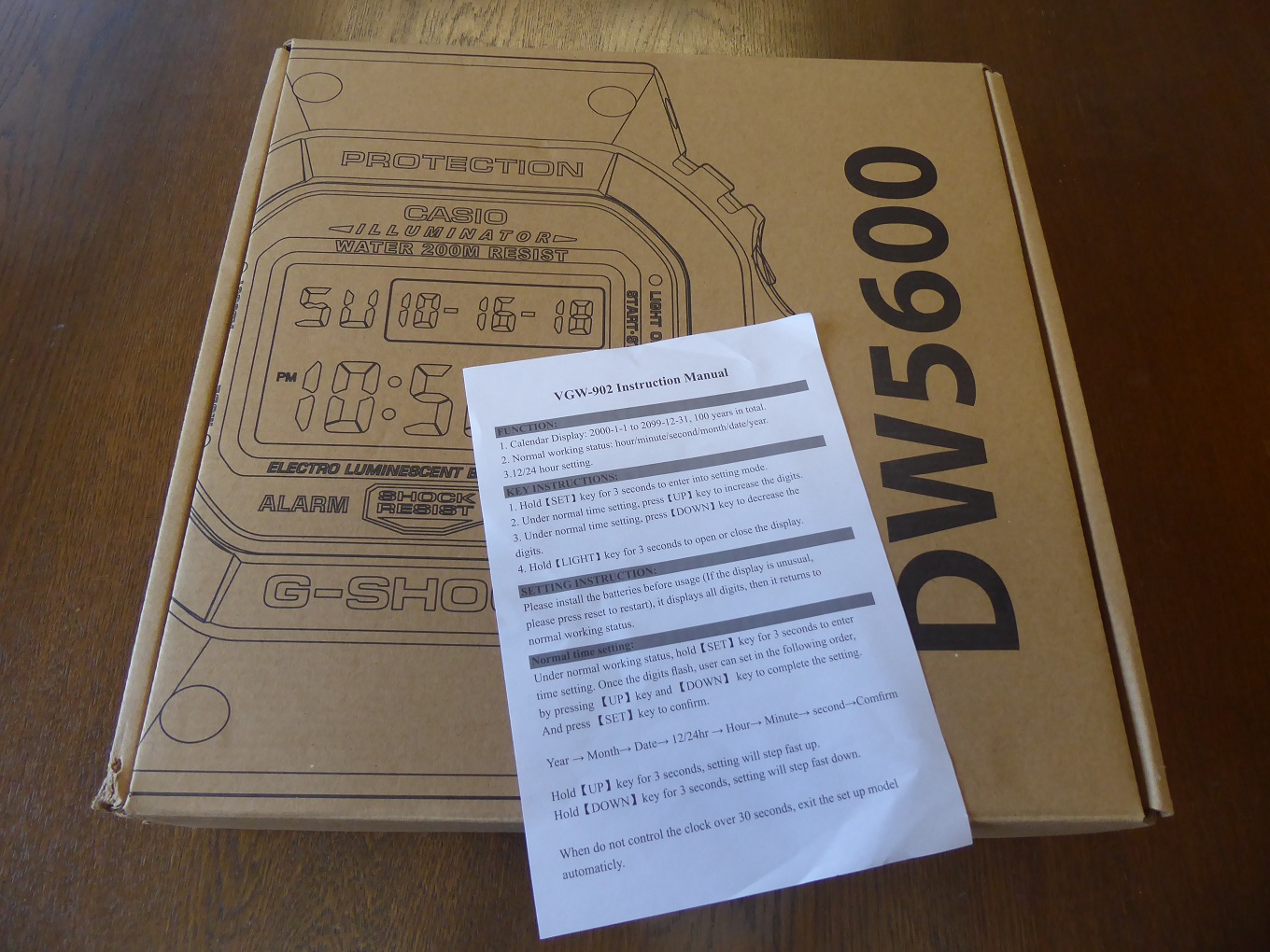 A Casio G Shock Wall Clock