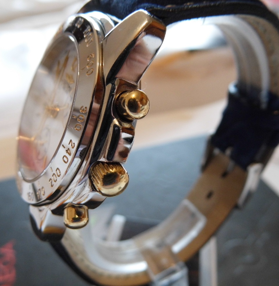 Sector SGE 200 Chronograph, White Dial, Leather Strap