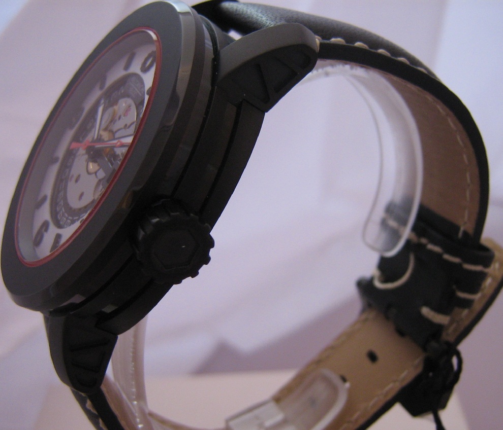 Meccaniche Veloci Ace Cafe, Silver Dial With Leather Strap