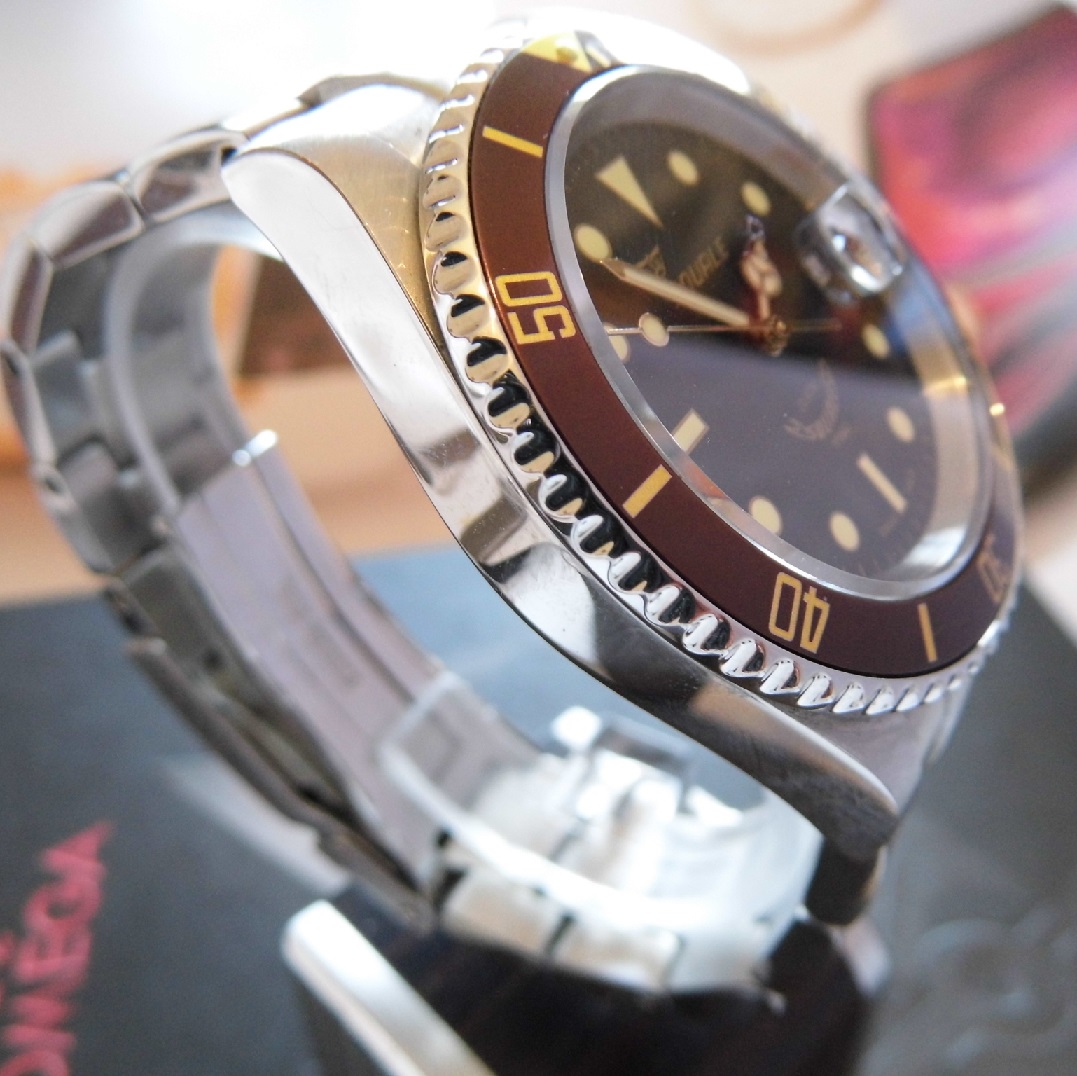 Squale 1545 Heritage, Black Dial, Steel Bracelet