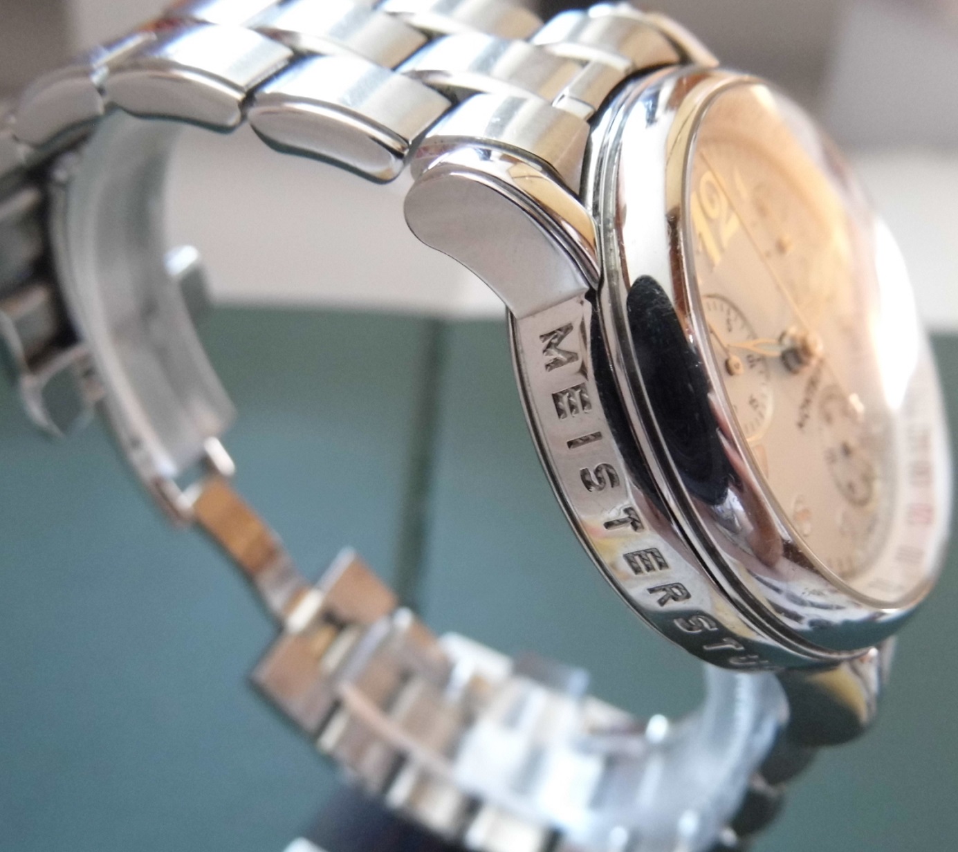 Montblanc Meisterstuck Chrongraph, Silver Dial, Steel Bracelet