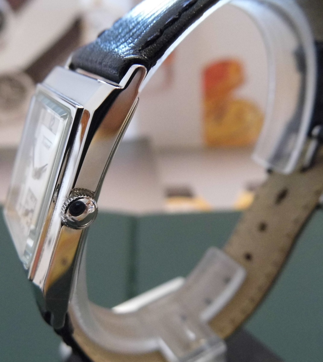 Tissot Ladies Heritage Rectangular, Silver Dial, Leather Strap