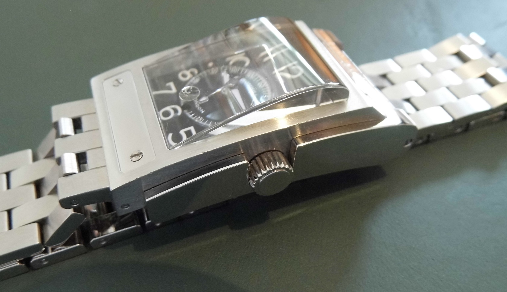 Dunhill Carwatch, Black Dial, Stainless Steel Bracelet