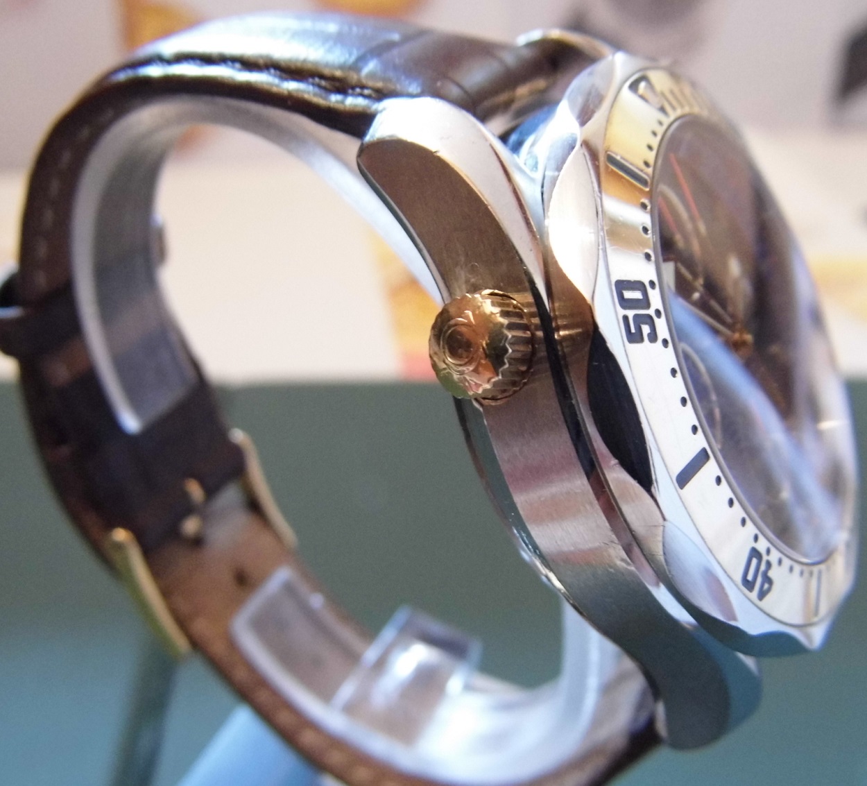 Omega Seamaster Chronograph, Blue Dial, Steel & 18K Gold