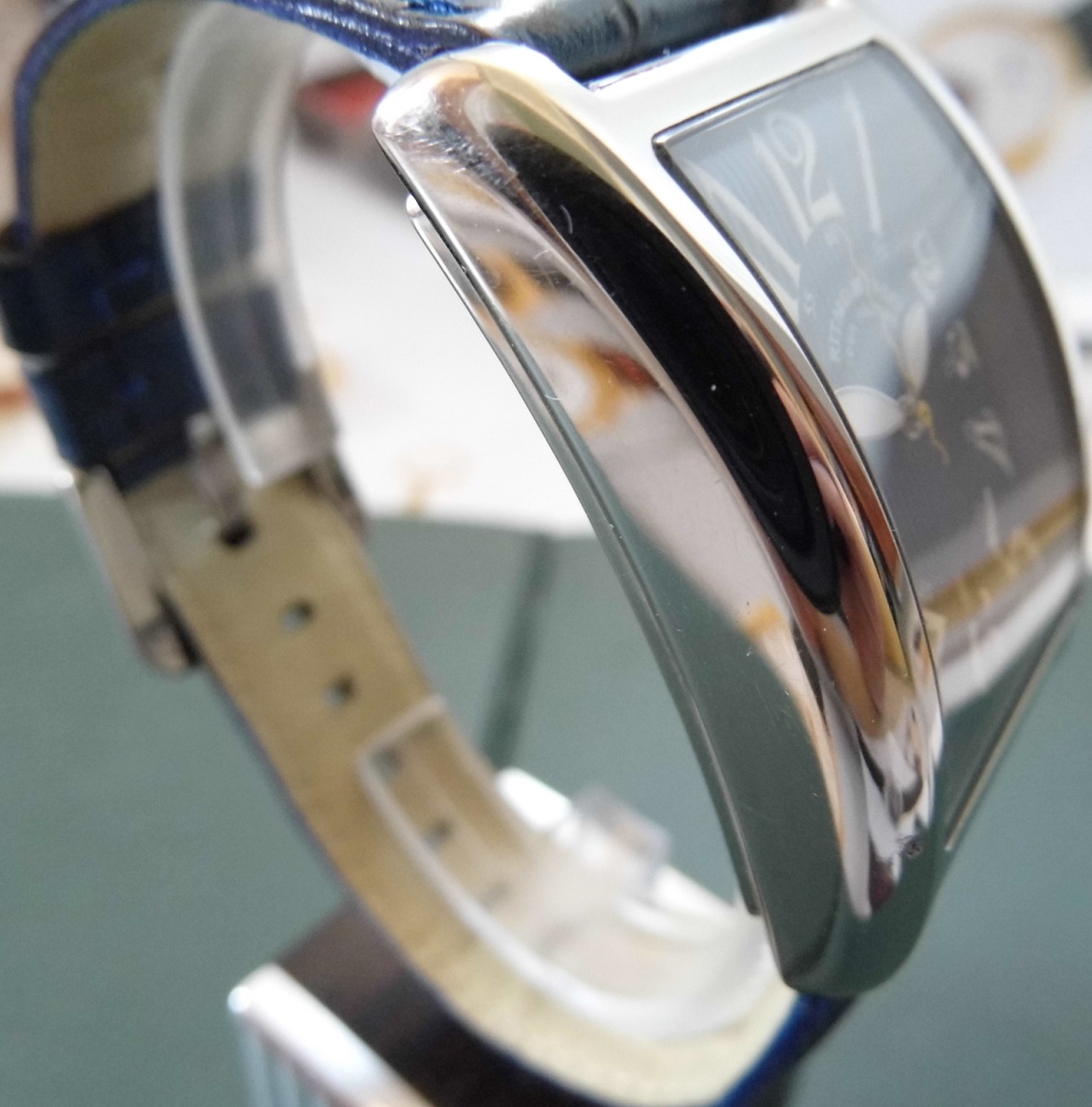 Ritmo Mvndo Piccolo Data, Blue Dial, Leather Strap