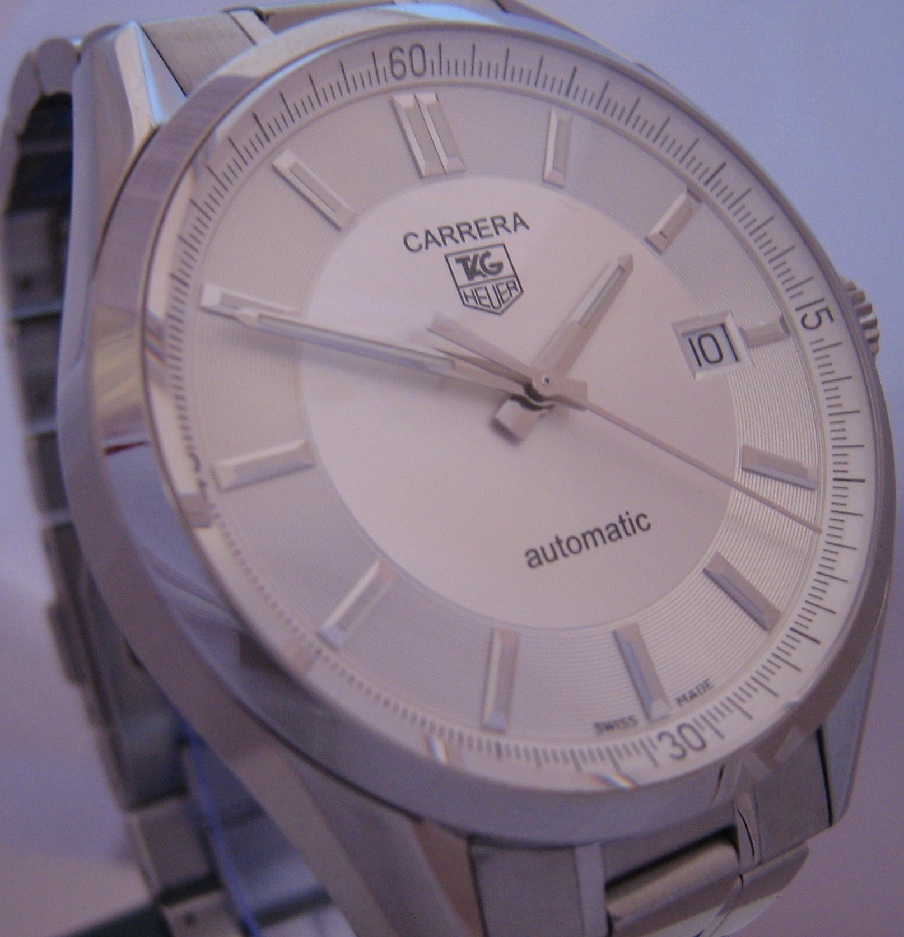 Tag Heuer Carrera Automatic, Silver Dial With Stainless Steel Bracelet