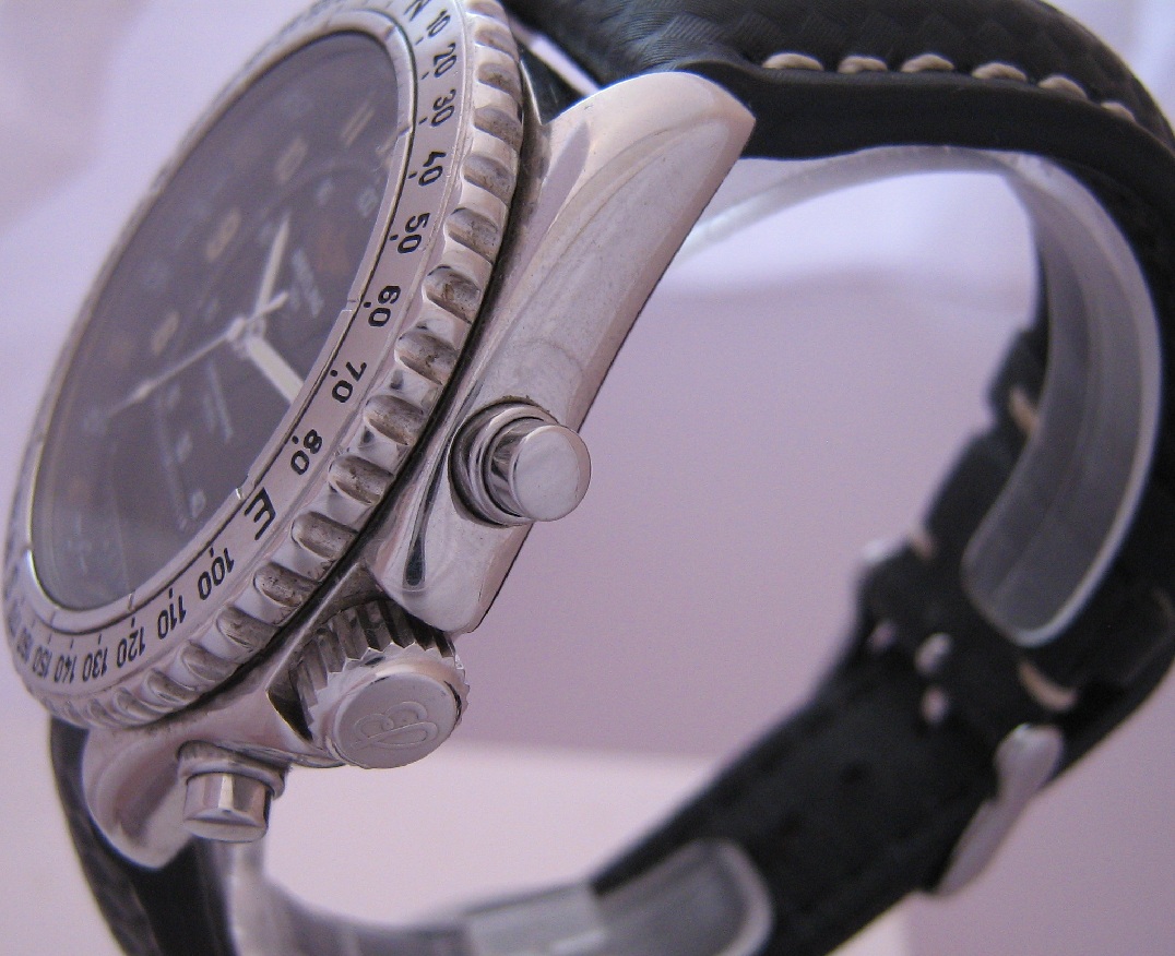 Breitling Intruder Reveil, Black Dial With Stainless Steel Bracelet