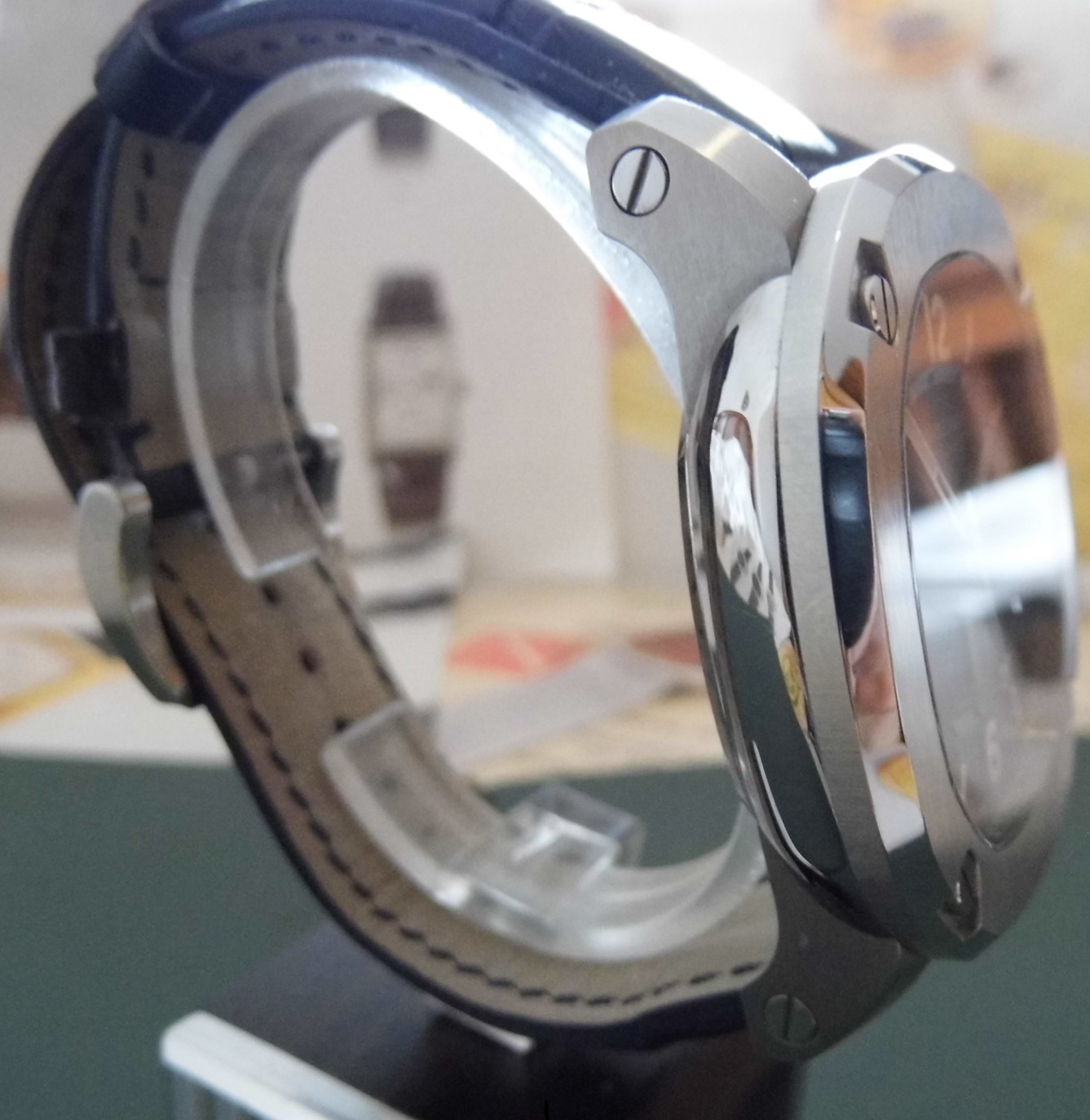 Burberry The Britain Power Reserve, Blue Dial, Leather Strap