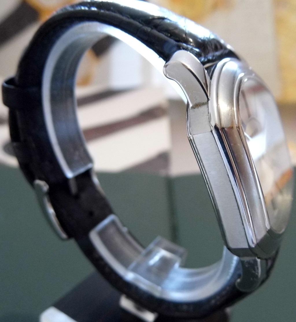 Tiffany Mark Coupe Resonator, Silver Dial, Leather Strap