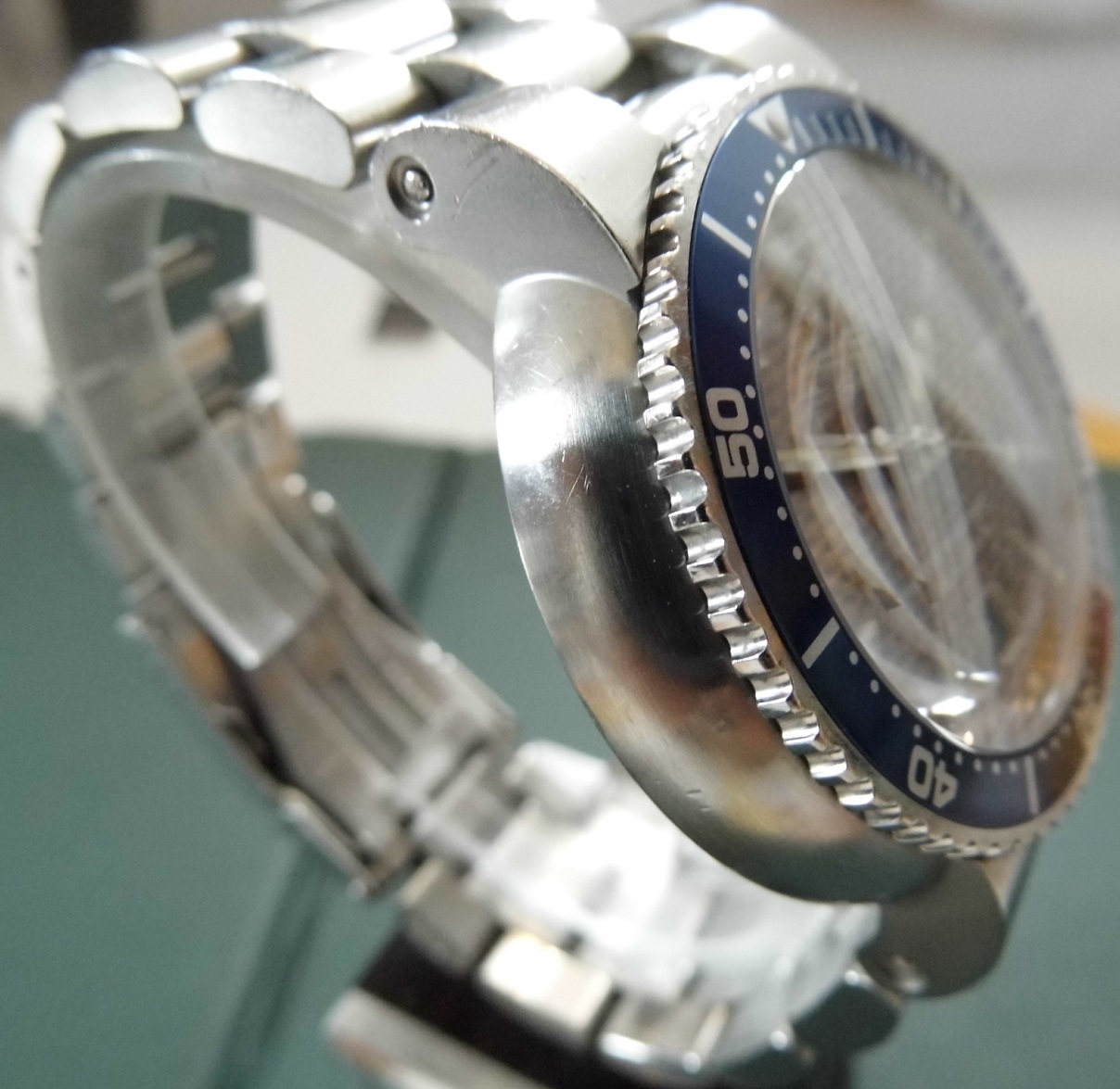 Oris TT1 Divers Watch, Blue/Bronze Dial, Stainless Steel Bracelet