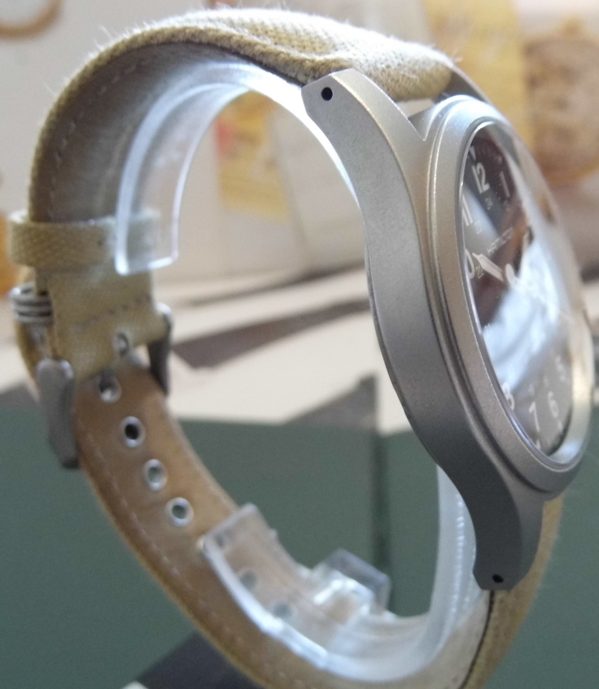 Hamilton Khaki Mechanical, Black Dial, Canvas Strap 