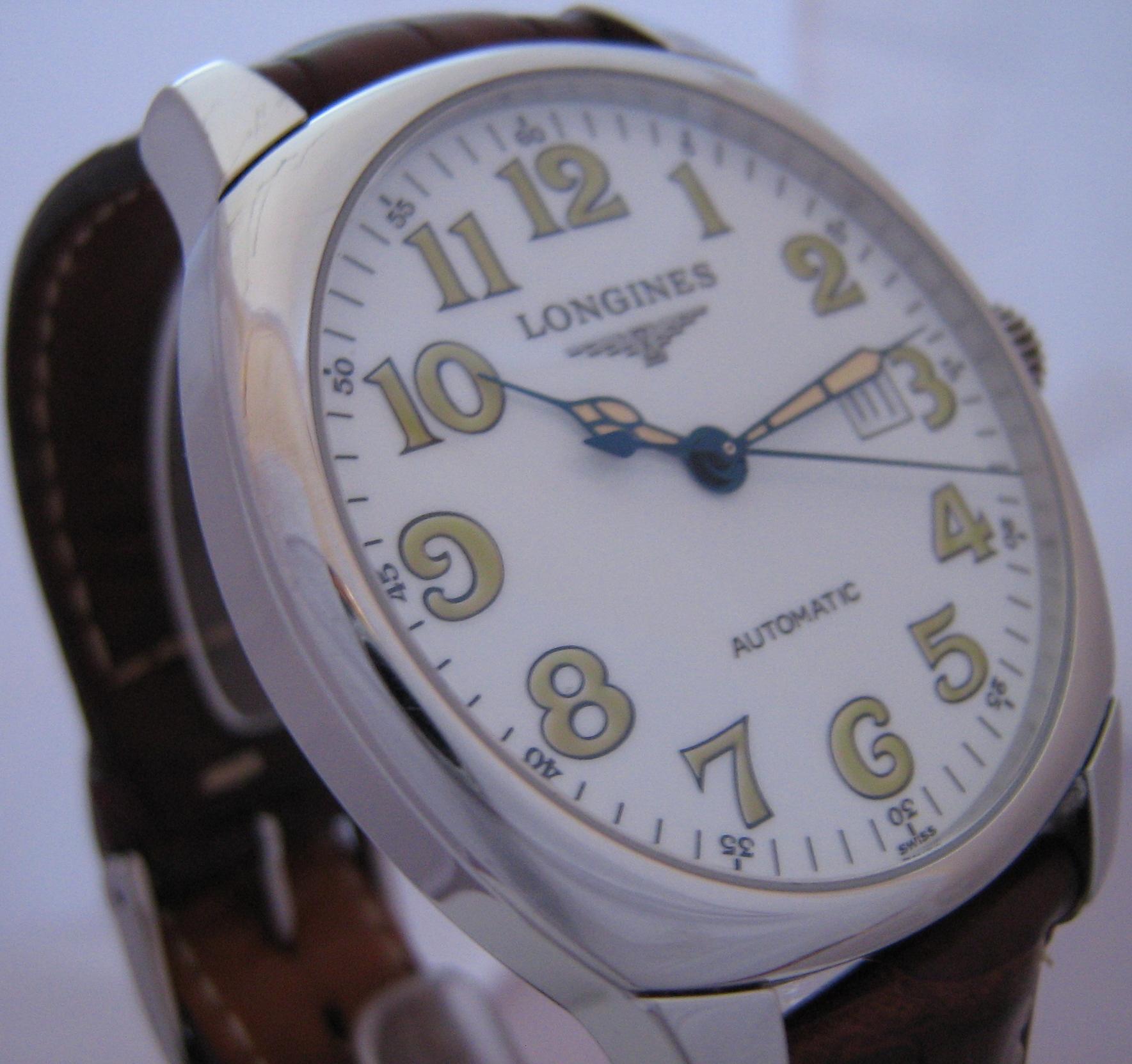 Longines Spirit Automatic, White Dial With Leather Strap