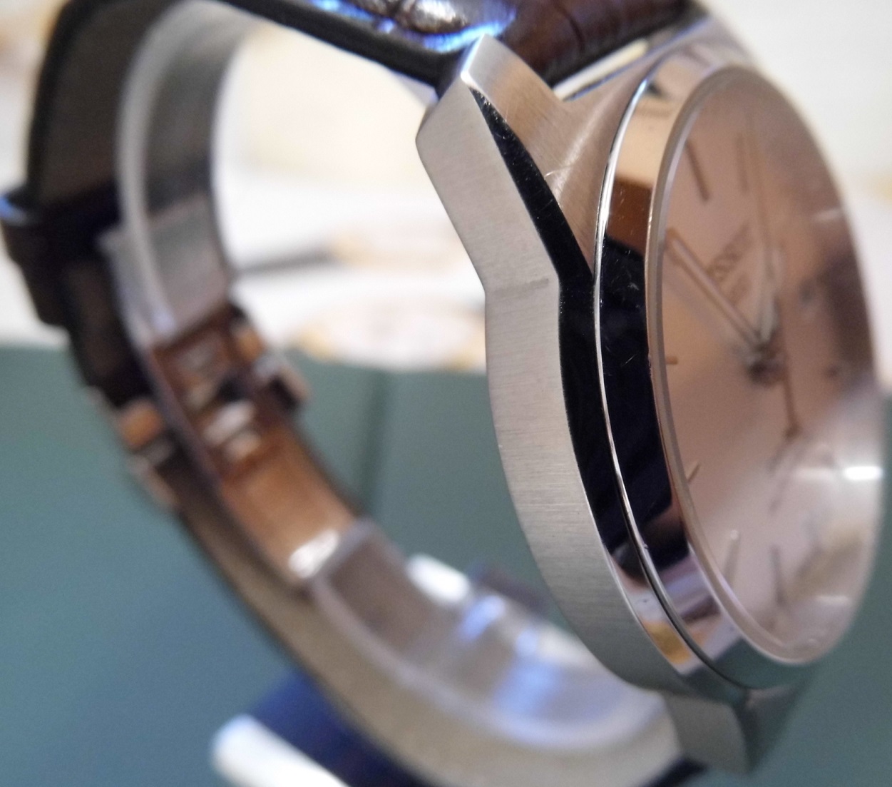 Tissot PR100 Automatic, Silver Dial, Brown Strap