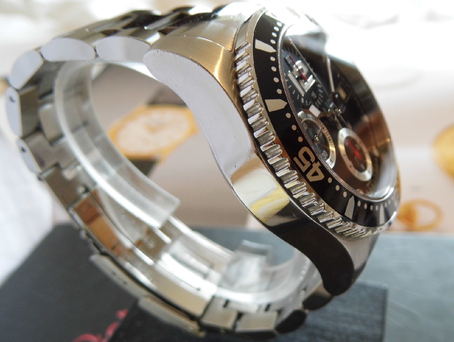 Longines Hydroconquest Automatic Chronograph, Black Dial, Bracelet