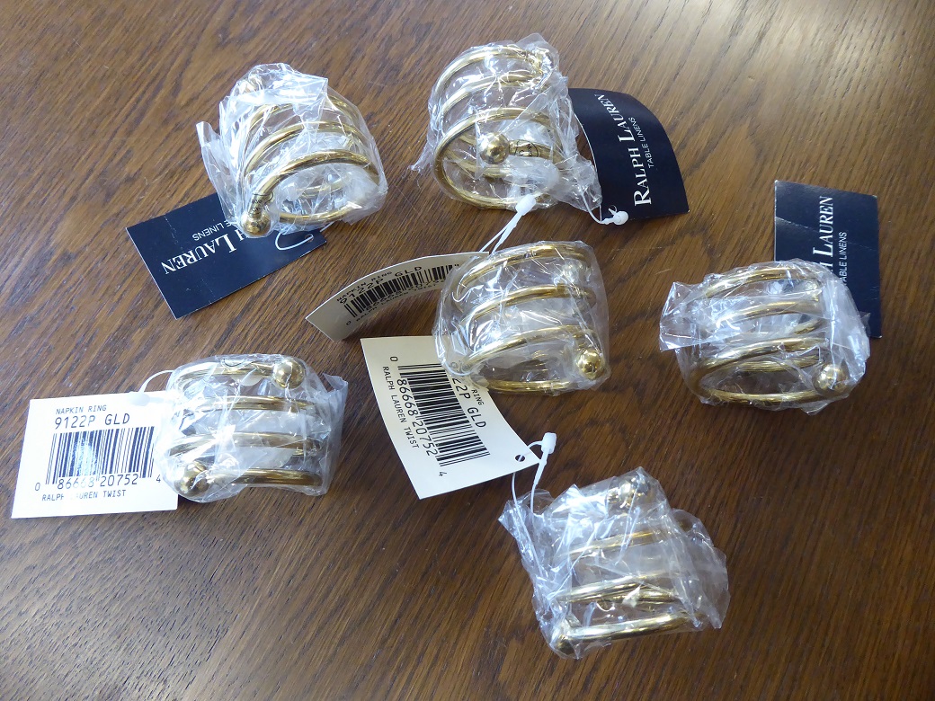 6 Ralph Lauren Napkin Rings