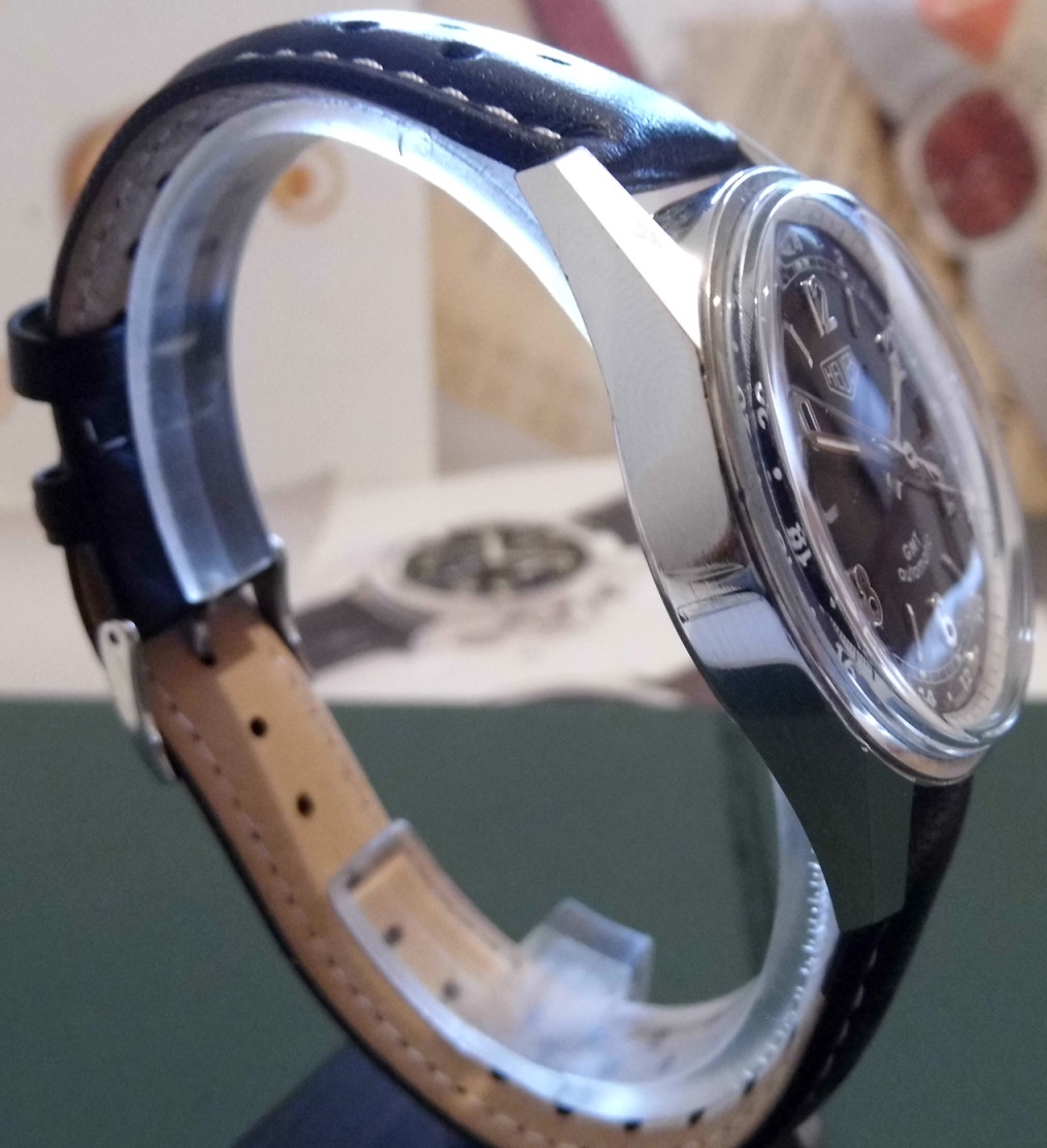 Tag Heuer Carrera GMT 1964 Re-Edition, Black Dial, Strap