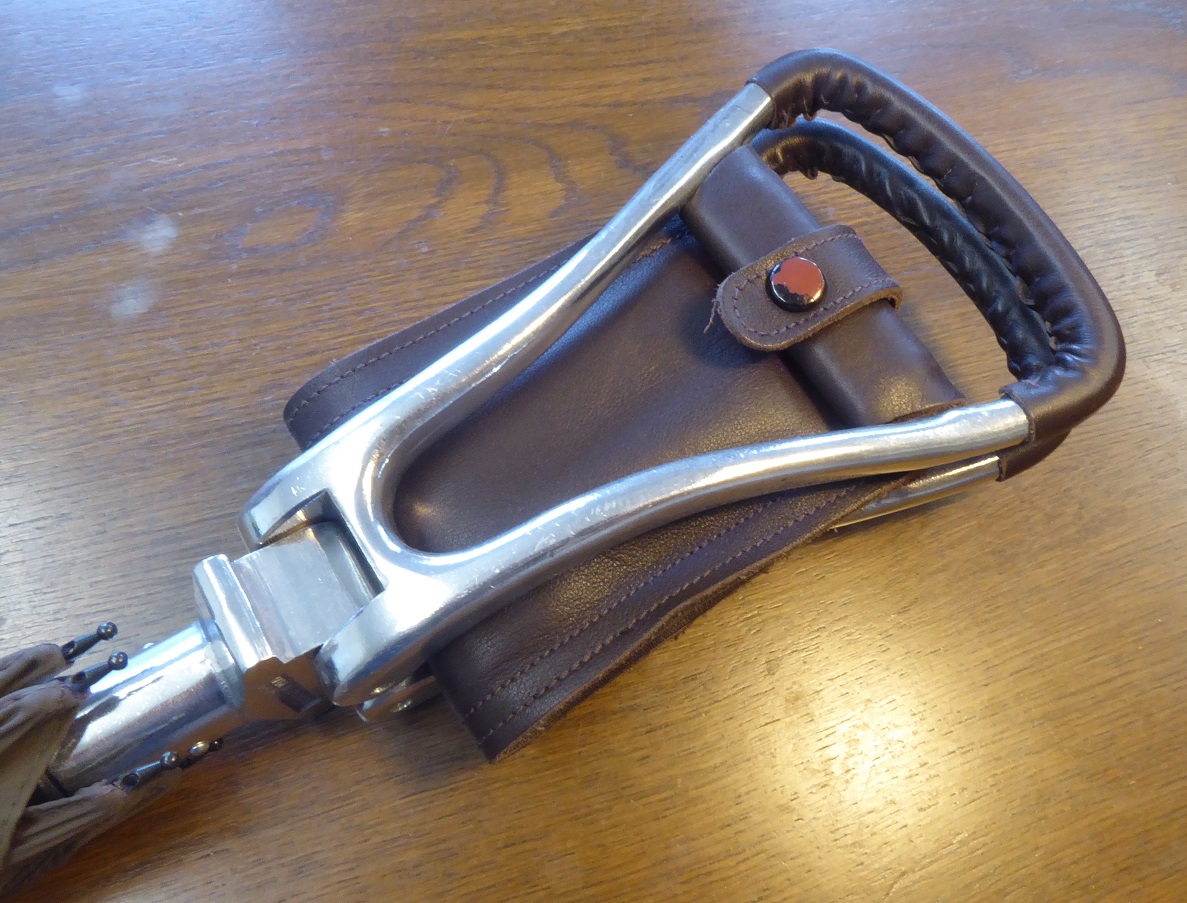 An Alfred Dunhill Seat Shooting Stick Umbrella